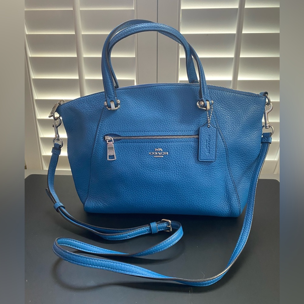Coach Blue Leather Purse